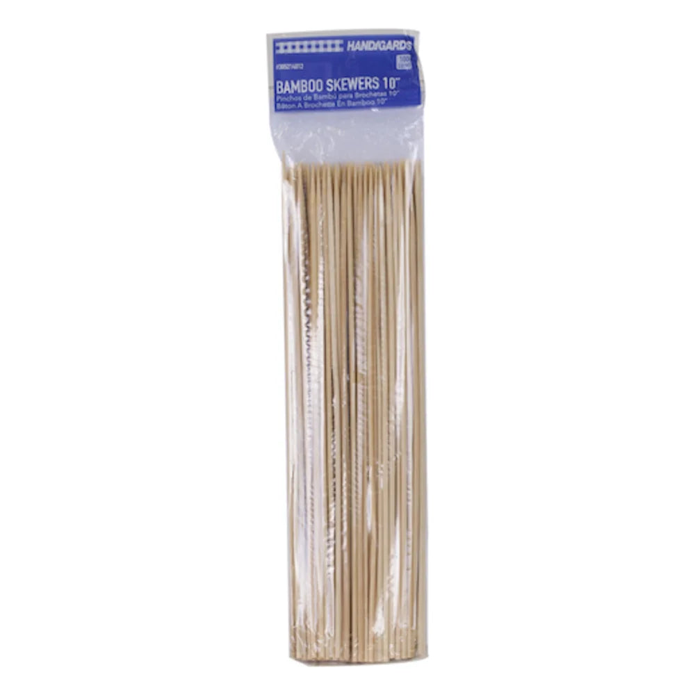 Handgards 10 Inch Bamboo Skewer, 100 Count — 10 Per Case