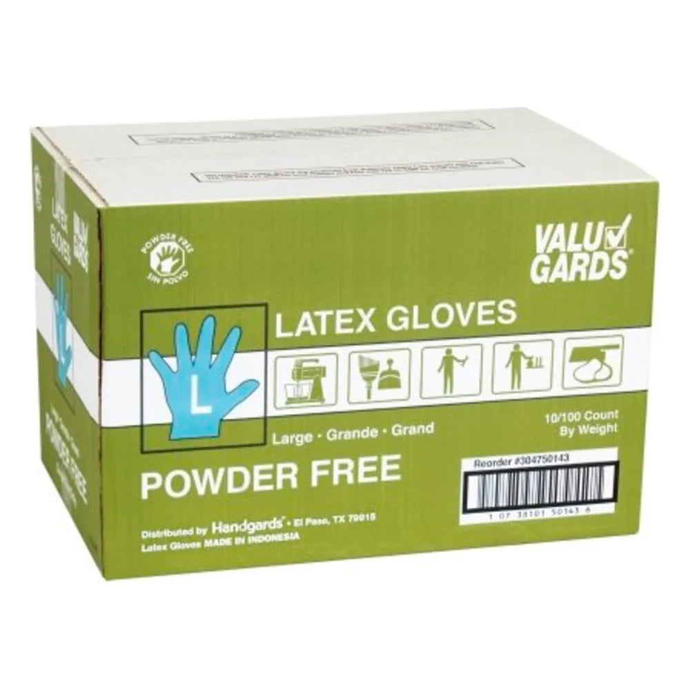 Valugards Latex Powder Free Large Glove — 1000 Per Case