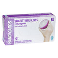 Handgards Snugfit Vinyl Clear Form-Fitting Powder Free Large Glove — 400 Per Case
