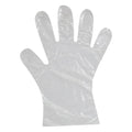 Valugards Polyethylene Clear Loose Fitting Embossed Powder Free Large Glove — 5000 Per Case