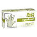Valugards Latex Powdered Extra Large Glove — 1000 Per Case