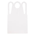 Neatgards Medium Duty Embossed White Poly Apron — 100 Per Case