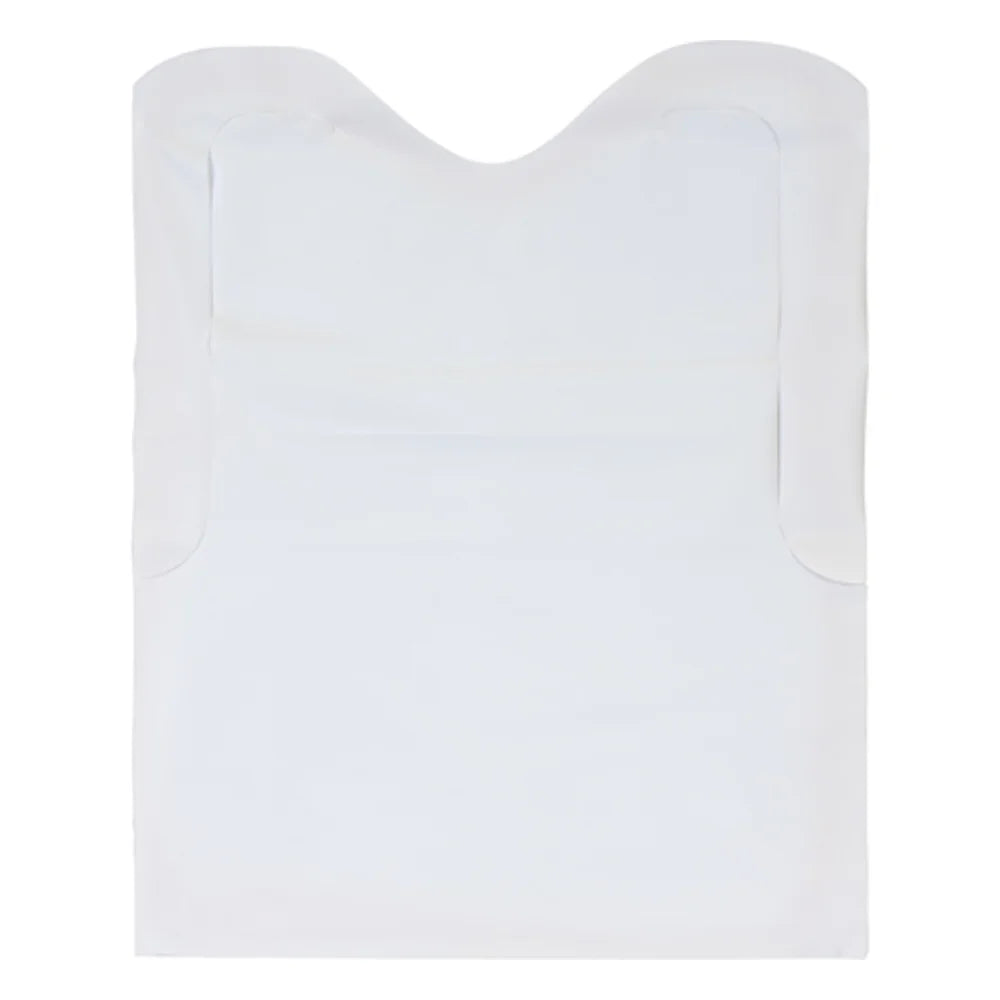 Neatgards Low Density Poly Embossed 15.5 Inch X 20 Inch Adult White Bib — 500 Per Case
