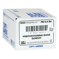 Tuffgards 2M High Density Black Sunday Preportioning Bag — 2000 Per Case