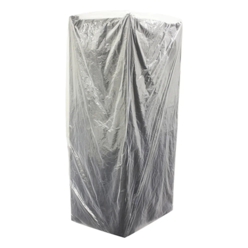 Tuffgards High Density Polyethylene Clear Roll Pack 52 Inch X 80 Inch Bun Rack Cover — 50 Per Case