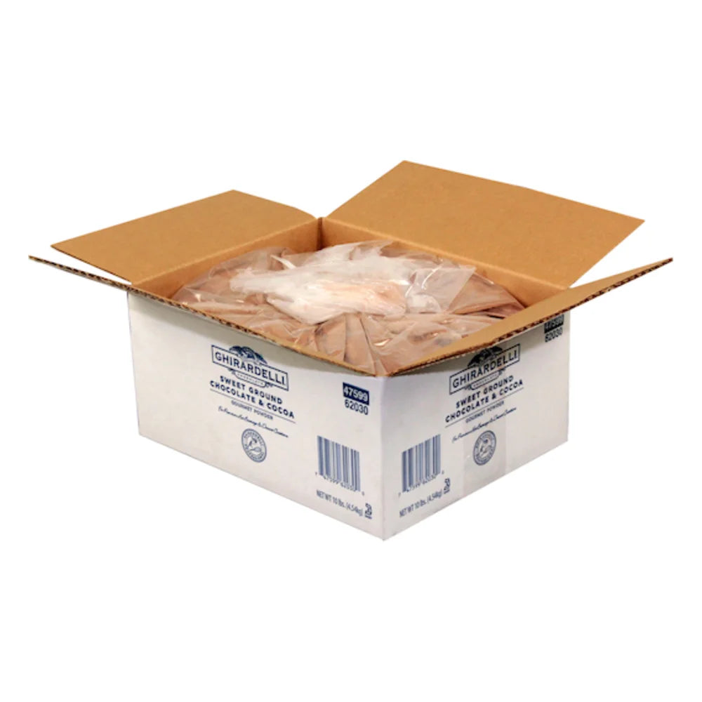 Ghirardelli Sweet Ground Chocolate Cocoa Powder Bulk, 10 Pound — 1 Per Case