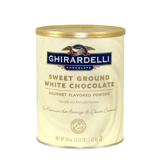 Ghirardelli Sweet Ground White Chocolate Flavor, 3.12 Pound — 6 Per Case