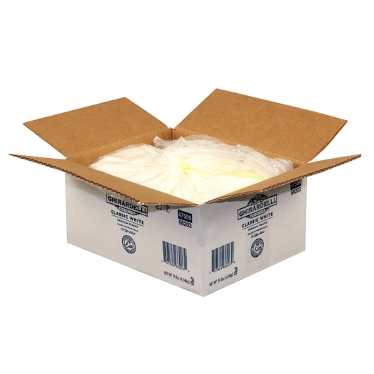 Ghirardelli Classic White Frappe Chocolate Bulk, 10 Pound — 1 Per Case