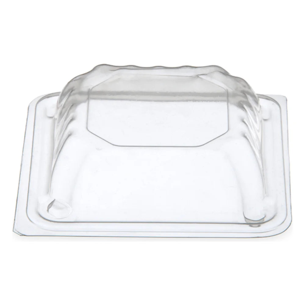 Dinex Dome Lid For Square Bowl Clear, 4 Inch — 1000 Per Case