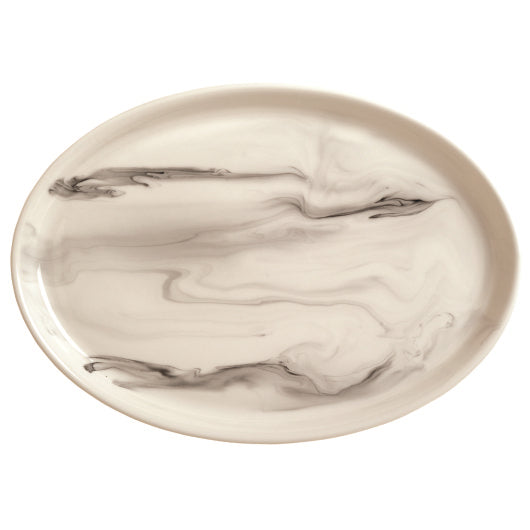 Reserve By Libbey Smoke Oval Platter, 13 Inches — 12 Per Case