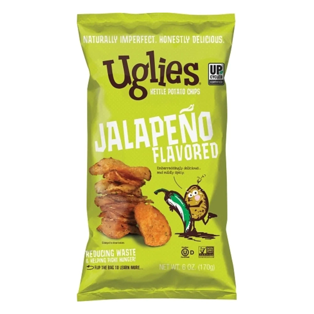 Uglies Jalapeno Kettle Chips, 6 Ounce — 12 Per Case