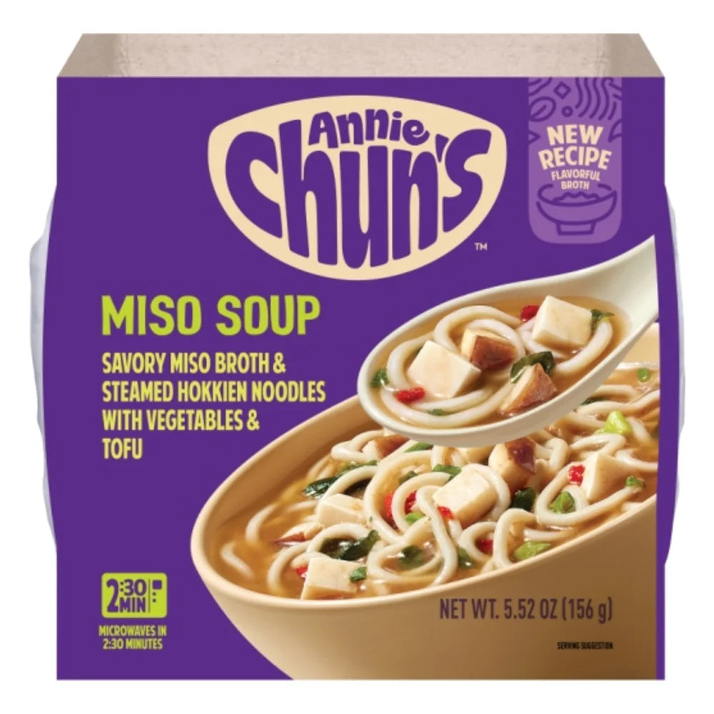 Annie Chun's Miso Soup Bowl With Vegetables And Tofu, 5.52 Ounce — 6 Per Case
