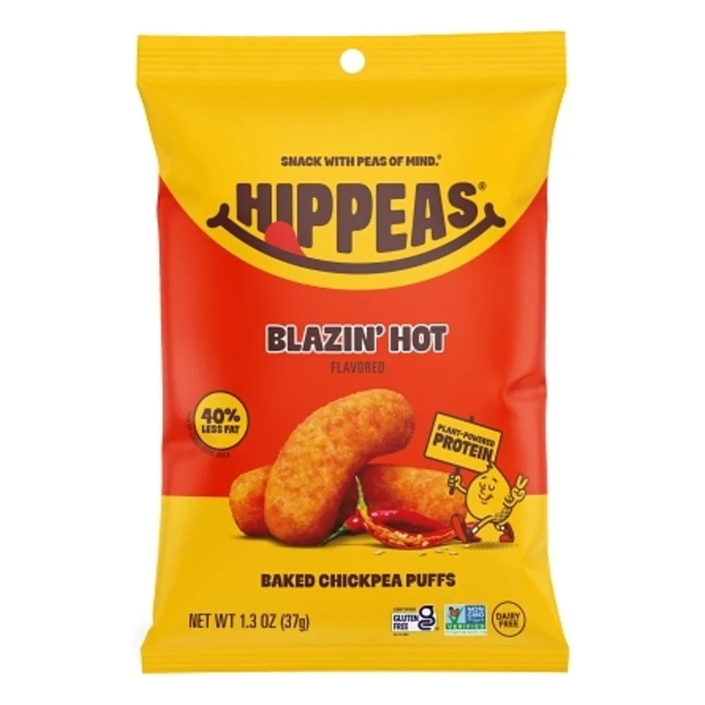 Hippeas Flavor Blast! Blazin' Hot Chickpea Puffs, 1.3 Ounce — 6 Per Case