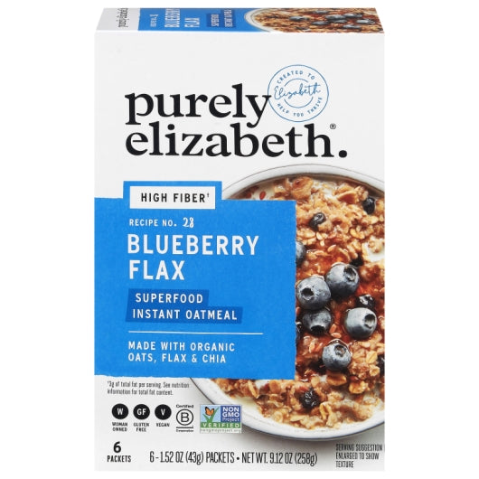 Purely Elizabeth Superfood Oatmeal Blueberry Flax — 6 Per Case