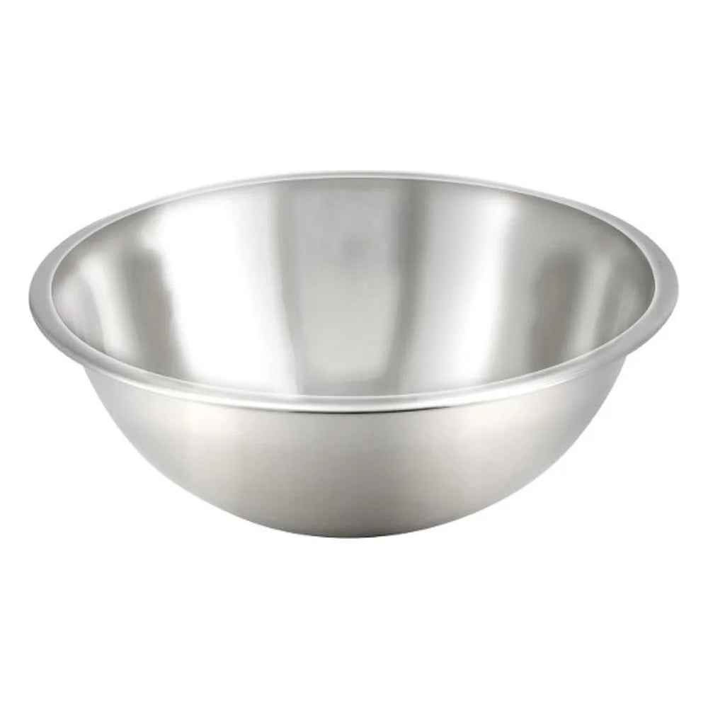 Winco Economy Mixing Bowl Stainless Steel 13 1/4 Diameter X 4 1/8 H, 8 Quart — 1 Per Case