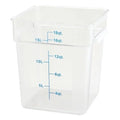 Winco Square Storage Container Clear, 18 Quart — 12 Per Case