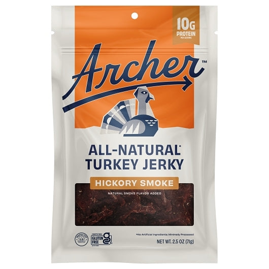 Archer Hickory Smoke Turkey Jerky, 2.5 Ounce — 12 Per Case
