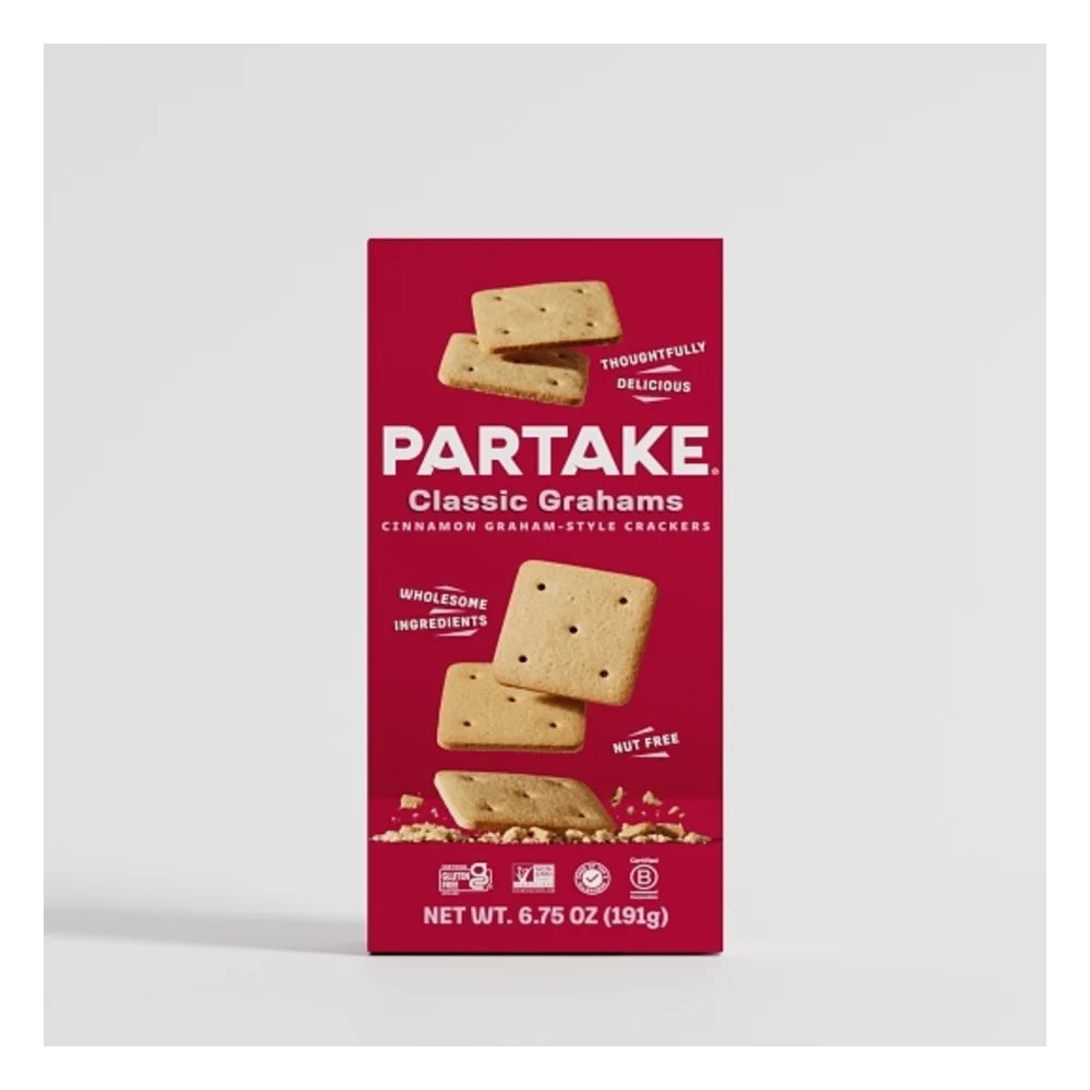 Partake Foods Classic Grahams Crackers, 6.75 Ounce — 6 Per Case