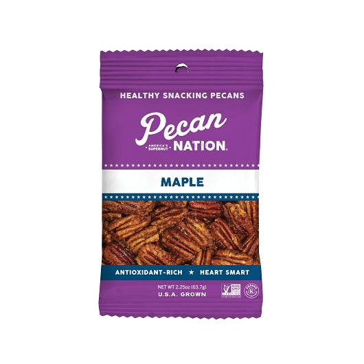 Pecan Nation Maple Pecans, 2.25 Ounce — 24 Per Case