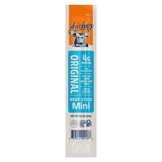 Archer Original Beef Stick Minis Laydown Caddy, 0.5 Ounce — 144 Per Case