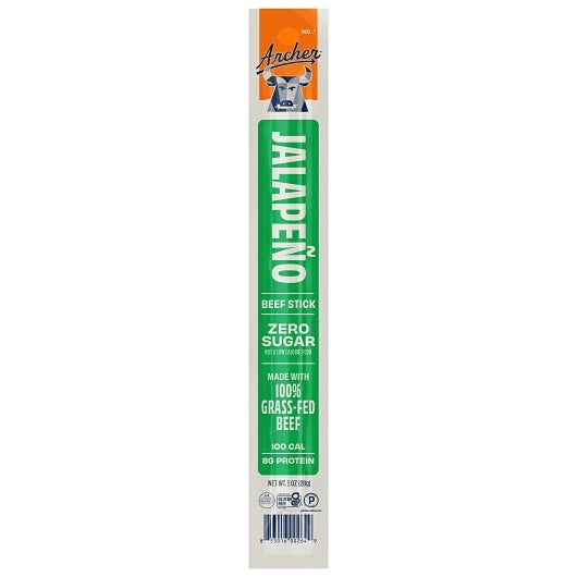 Archer Jalapeno Grass-Fed Beef Sticks, 1 Ounce — 108 Per Case