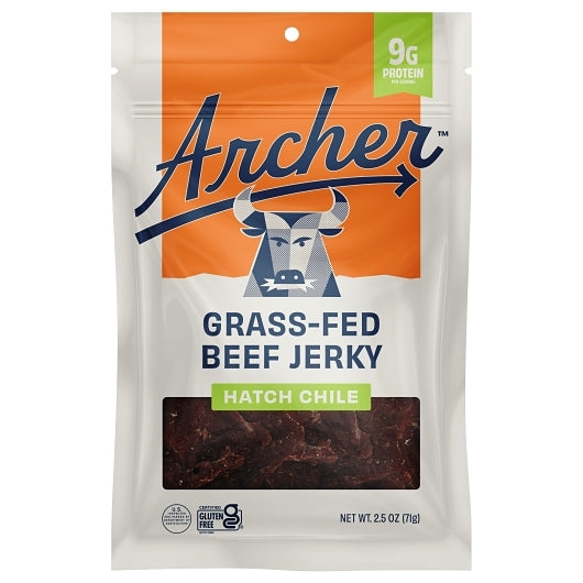Archer Hatch Chile Grass-Fed Beef Jerky, 2.5 Ounce — 12 Per Case
