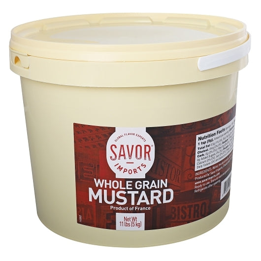 Savor Whole Grain Mustard Bulk, 11 Pound — 2 Per Case