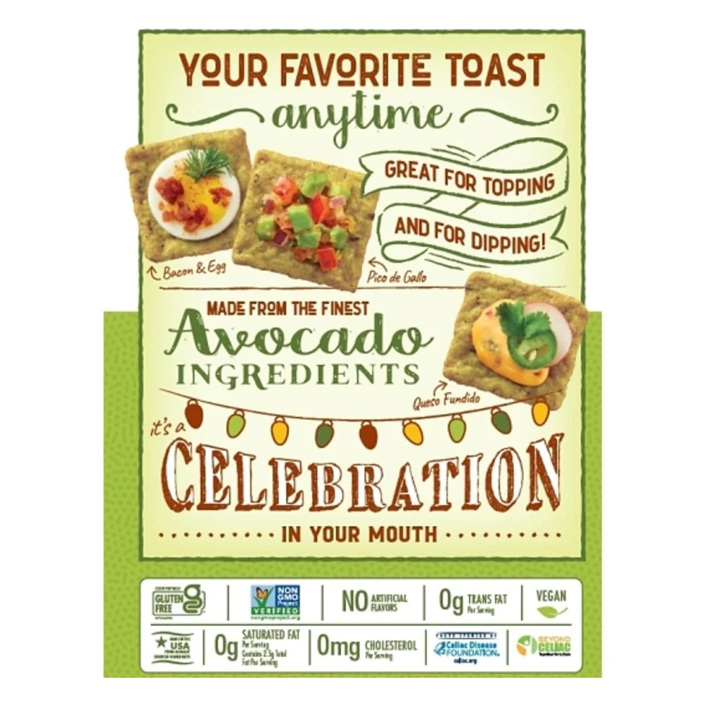 Crunchmaster Avocado Toast Seasoned Crackers, 3.54 Ounce — 6 Per Case