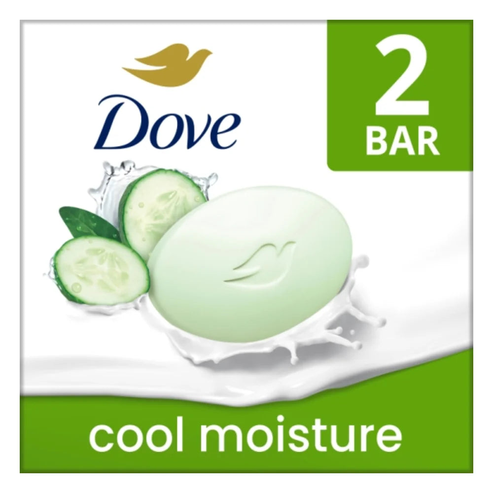 Dove Bar Soap Cool Moisture, 7.5 Ounce — 12 Per Case