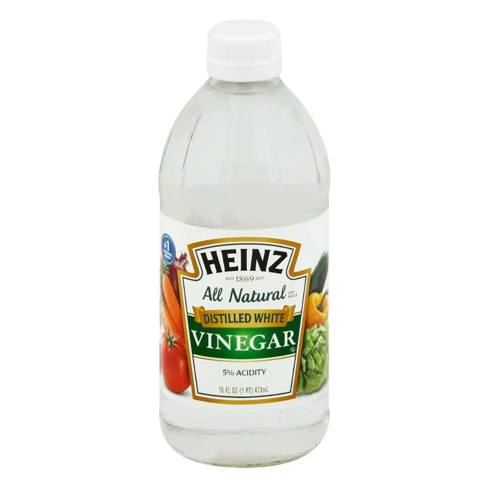 HEINZ 5% White Vinegar Bottle, 473 Milliliter — 12 Per Case
