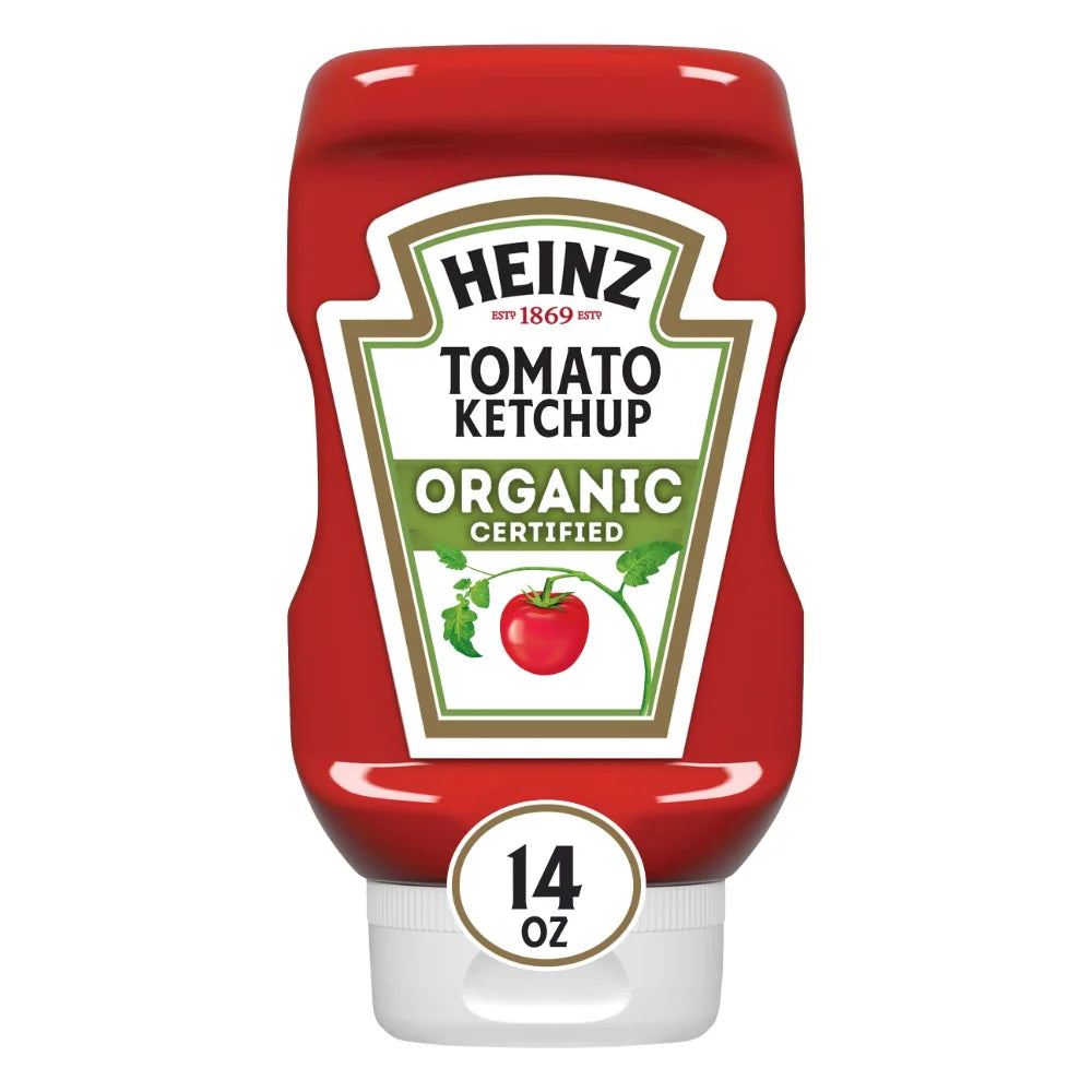 HEINZ Organic Ketchup Bottle, 14 Ounce — 6 Per Case