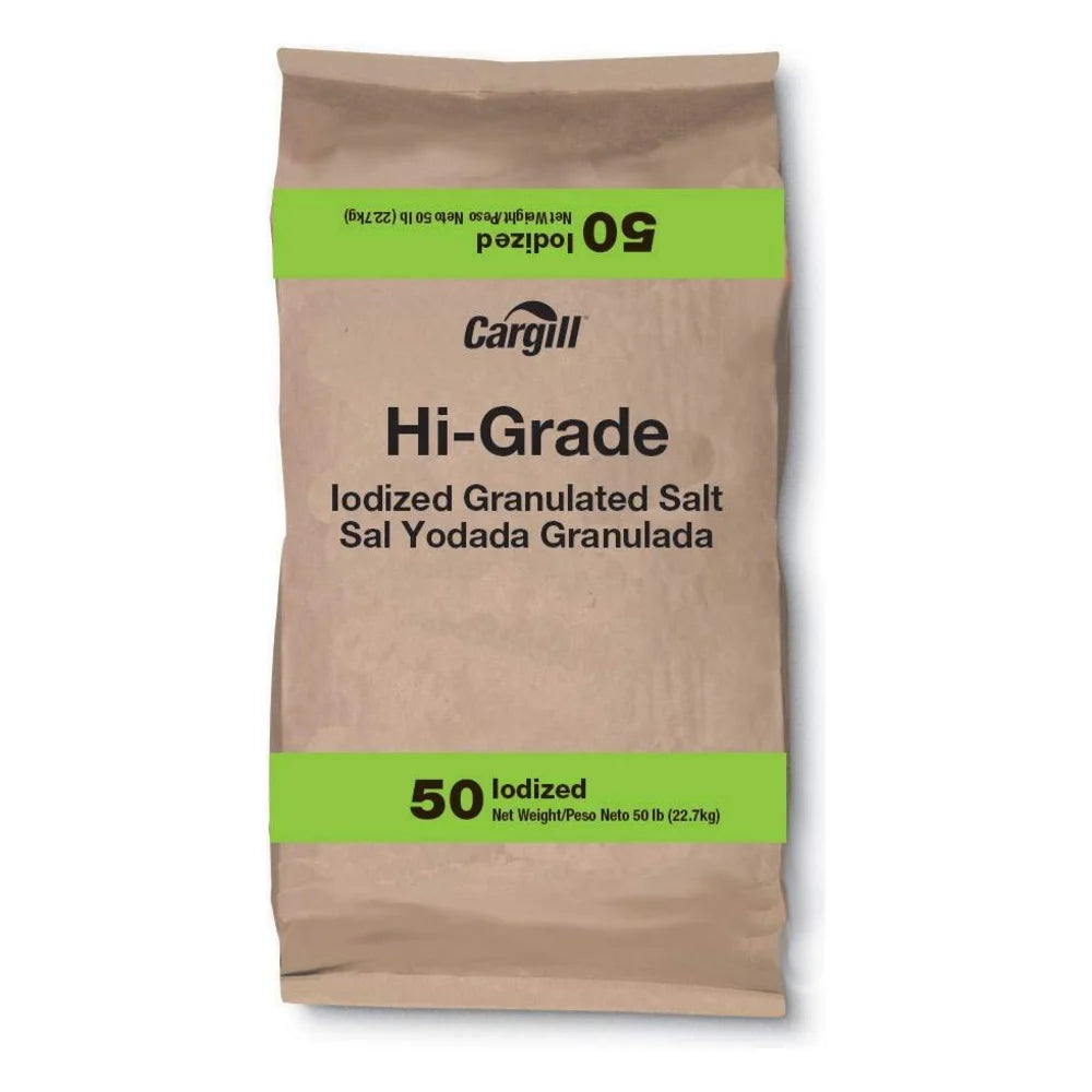 Cargill High Grade Non-Iodized Salt, 50 Pound — 1 Per Case