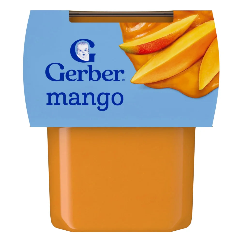 Gerber 2nd Foods Mango Puree Baby Food Tub, 8 Ounce — 8 Per Case