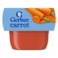 Gerber 1St Foods Carrot Puree Baby Food Tub, 4 Ounce — 8 Per Case
