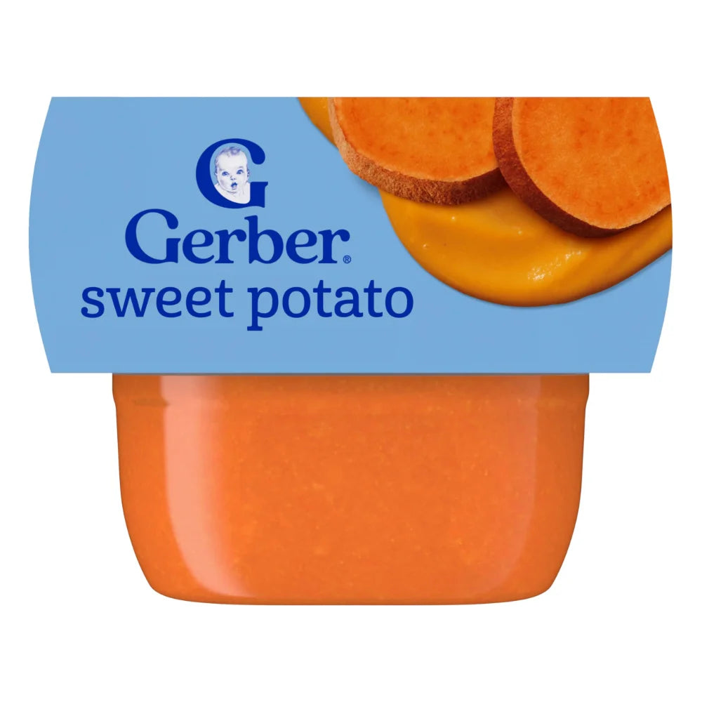 Gerber Natural Sweet Potato Puree Tub, 4 Ounce — 8 Per Case