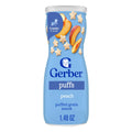 Gerber Graduates Peach Puffs Cereal Baby Snack Canister, 1.48 Ounce — 6 Per Case