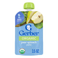 Gerber Pear Spinach Puree Baby Food Pouch, 3.5 Ounce — 12 Per Case