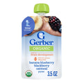 Gerber Banana Blueberry Blackberry Oatmeal Puree Baby Food Pouch, 3.5 Ounce — 12 Per Case