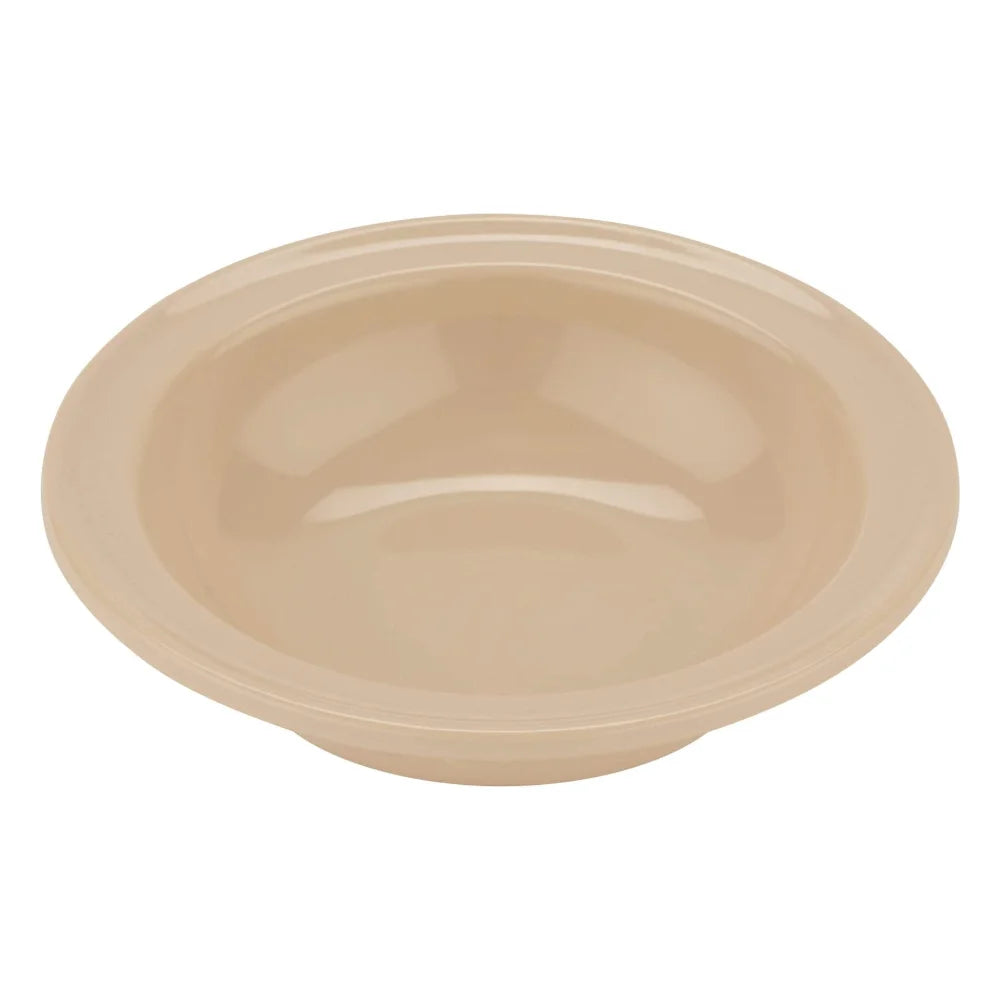 G.E.T. Serveware Supermel Rimmed Deep Tan Bowl, 4 Dozen — 1 Per Case