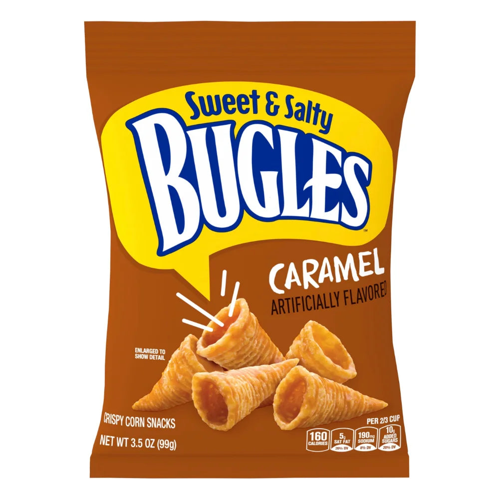 Bugles Caramel Flavor, 3.5 Ounce — 7 Per Case
