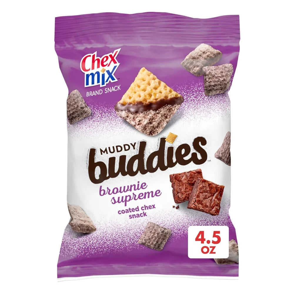 Chex Mix Muddy Buddies Brownie Supreme Snack Mix, 4.5 Ounce — 7 Per Case