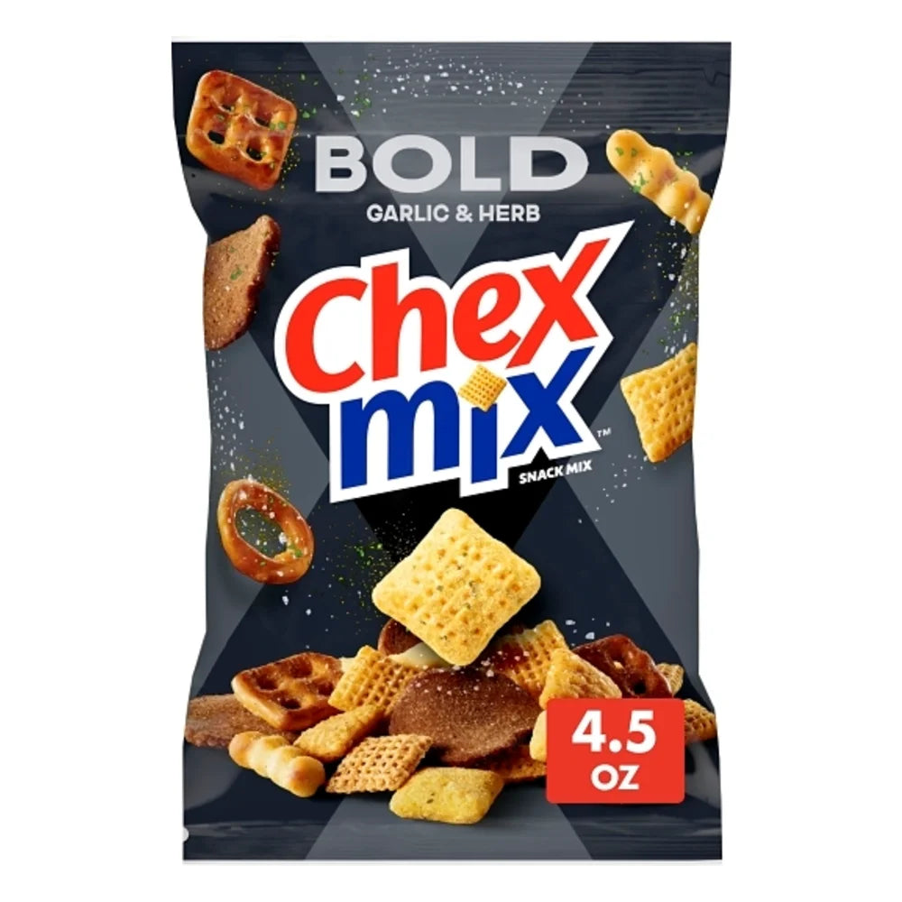 Chex Mix Savory Bold Party Blend Snack Mix, 4.5 Ounce — 8 Per Case