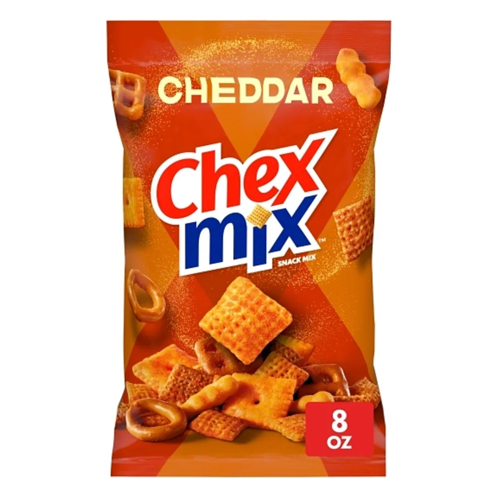 Chex Mix Savory Cheddar Snack Mix, 8 Ounce — 6 Per Case