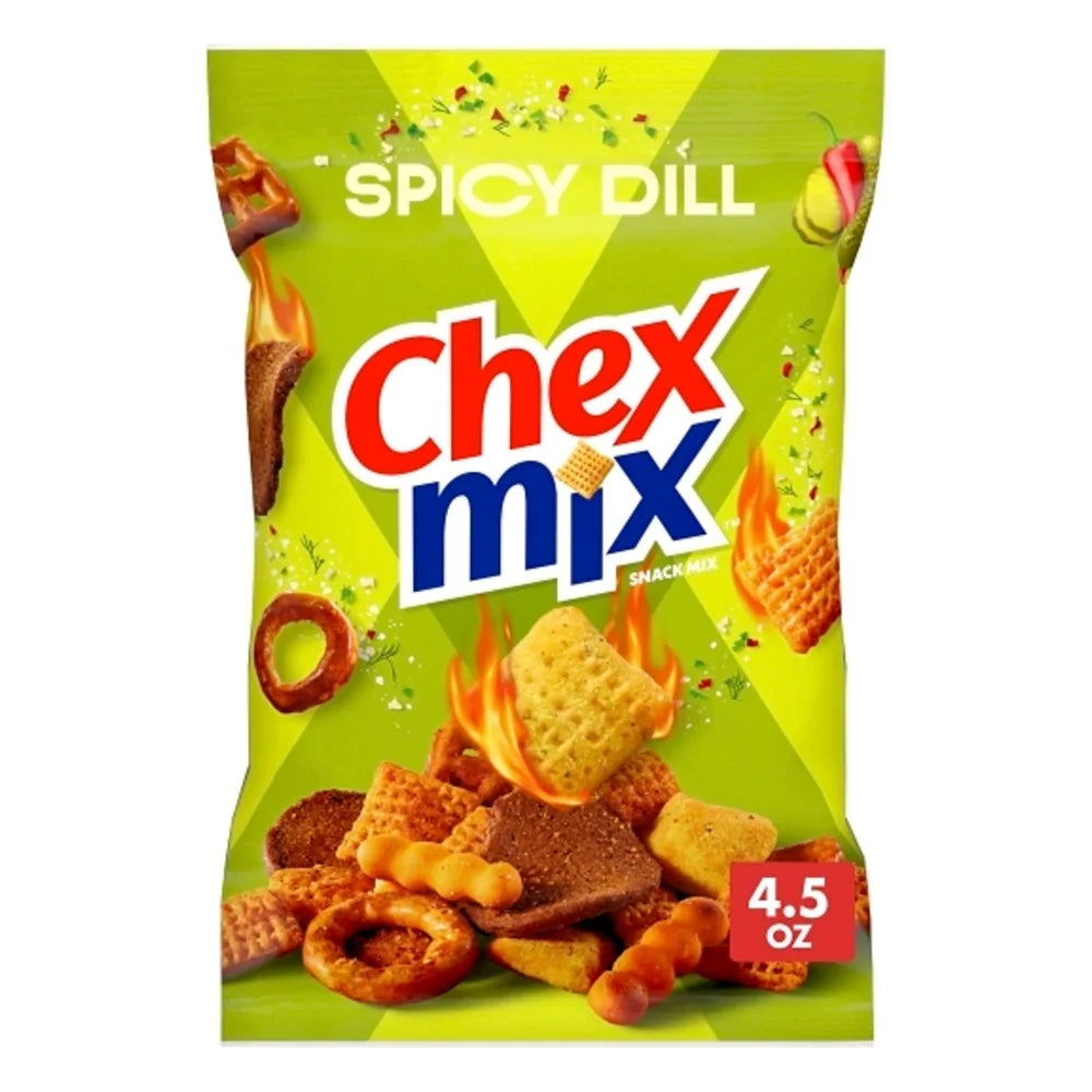 Chex Mix Savory Spicy Dill Snack Mix, 4.5 Ounce — 8 Per Case