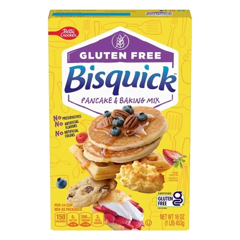 Bisquick Gluten Free Pancake & Baking Mix, 16 Ounce — 6 Per Case