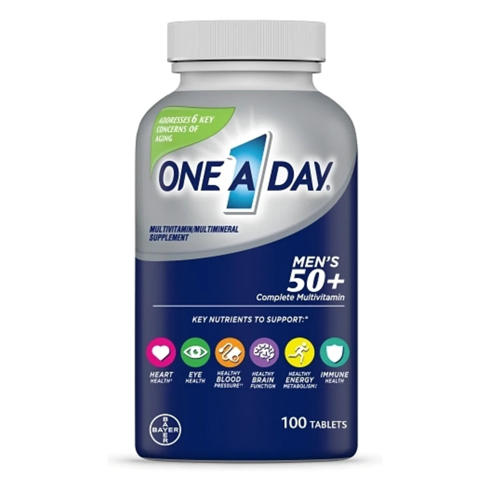 One-A-Day Men 50+ Advantage, 100 Piece — 24 Per Case