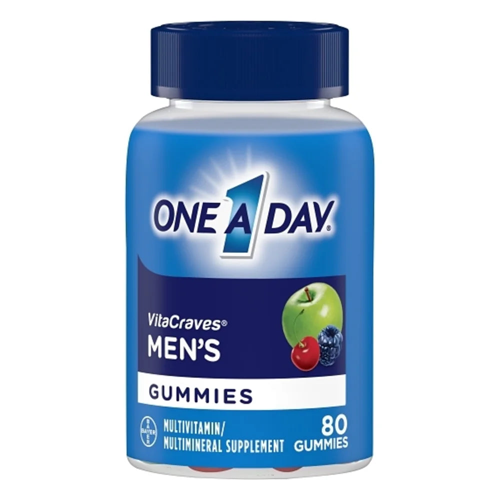 One-A-Day Mens Vitacraves Gummies, 80 Piece — 24 Per Case