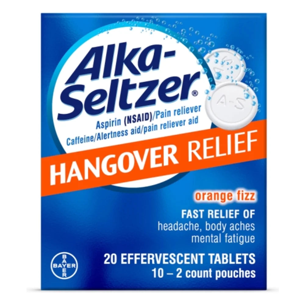 Alka-Seltzer Hangover Relief Eff Tablets, 20 Piece — 30 Per Case