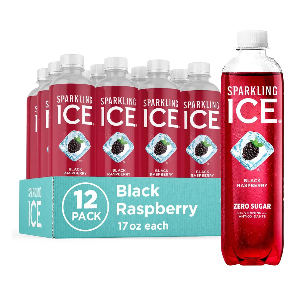 Sparkling Ice Black Raspberry Flavored Sparkling Water, 17 Fluid Ounce — 12 Per Case