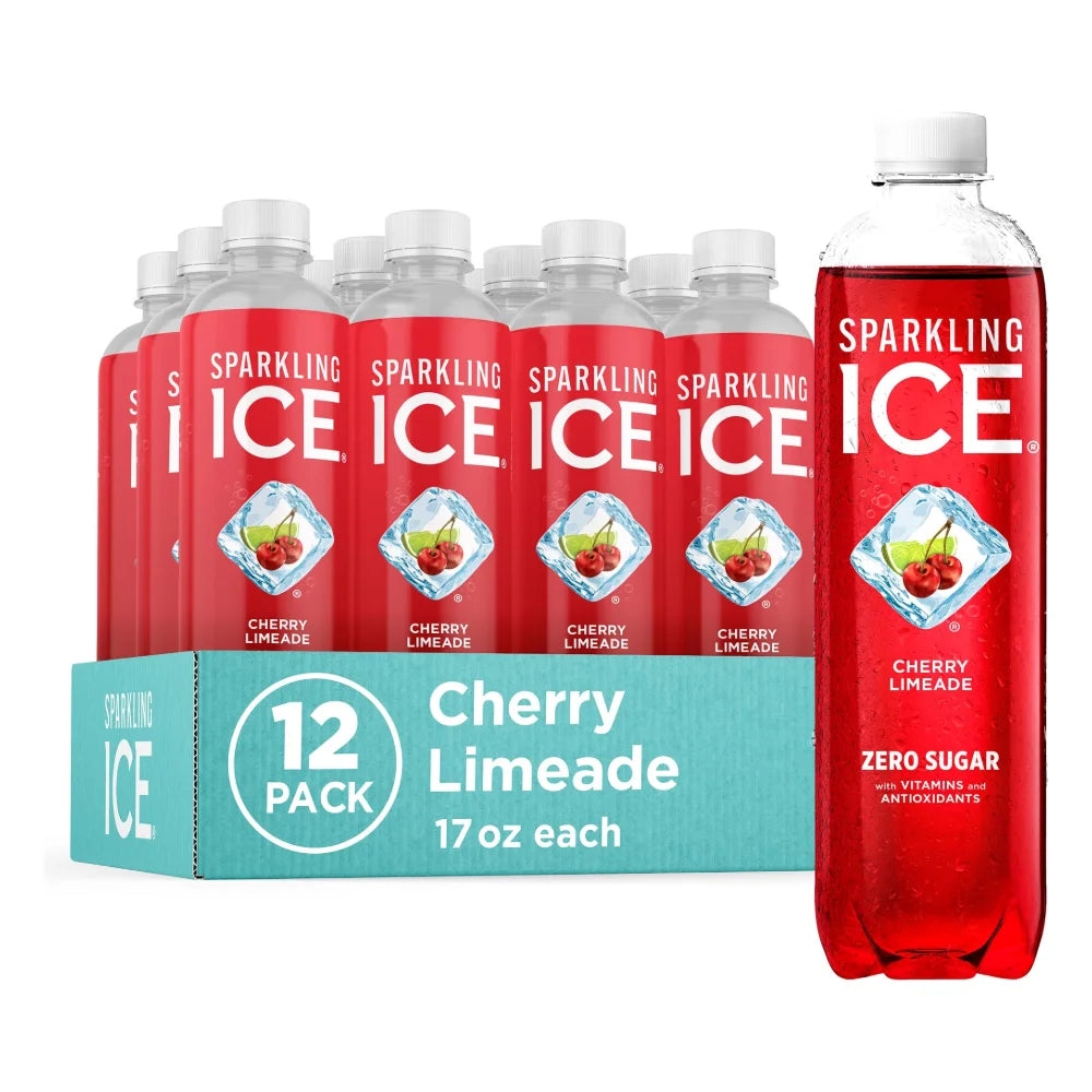 Sparkling Ice Cherry Limeade Flavored Sparkling Water, 17 Fluid Ounce — 12 Per Case